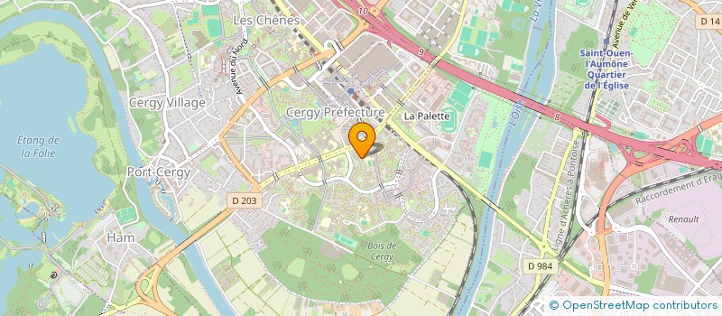 localisation de l'entreprise LMNP JULIE ET BRUNO SOUNACK  CERGY