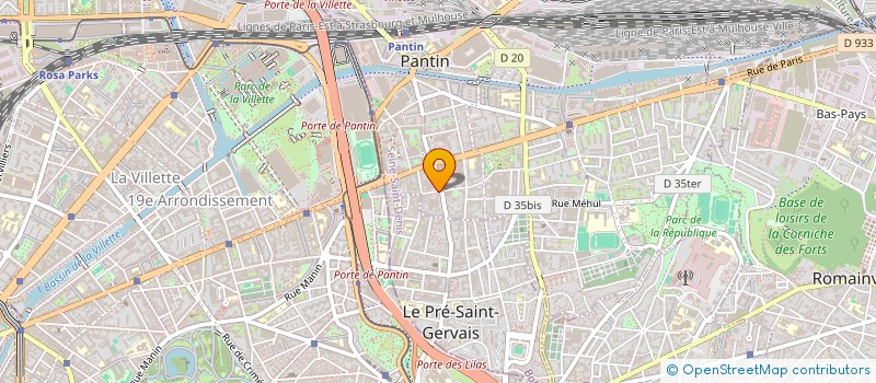 localisation de l'entreprise LMNP JULIEN ET LINDA  PANTIN