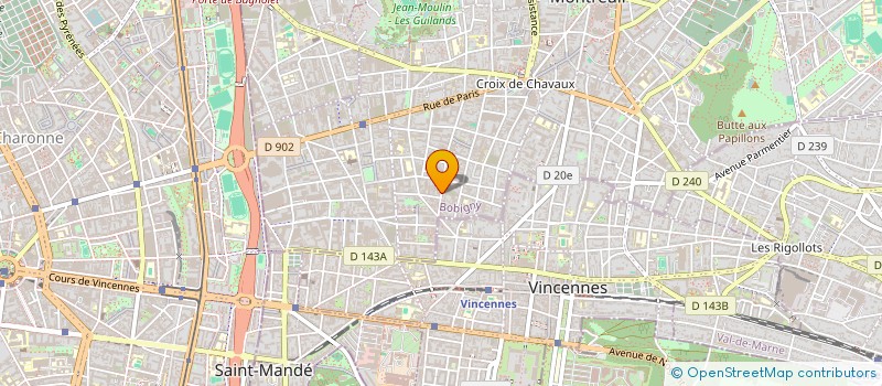 localisation de l'entreprise LMNP KERBOEUF MEUNIER à MONTREUIL