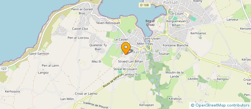 localisation de l'entreprise LMNP KERSAINT GUENA  LANDUNVEZ