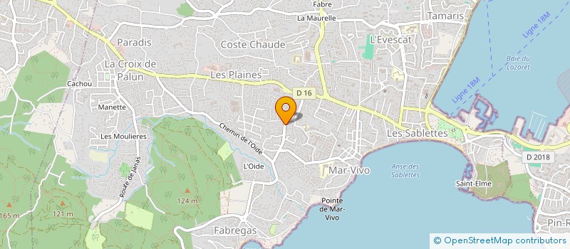 localisation de l'entreprise LMNP L'AMBRE FABREGAS  LA SEYNE SUR MER