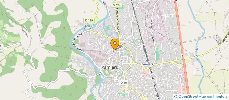 localisation de l'entreprise LMNP LACOSTE à PAMIERS