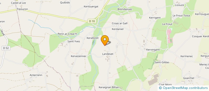 localisation de l'entreprise LMNP LANDEVET  GUISSENY