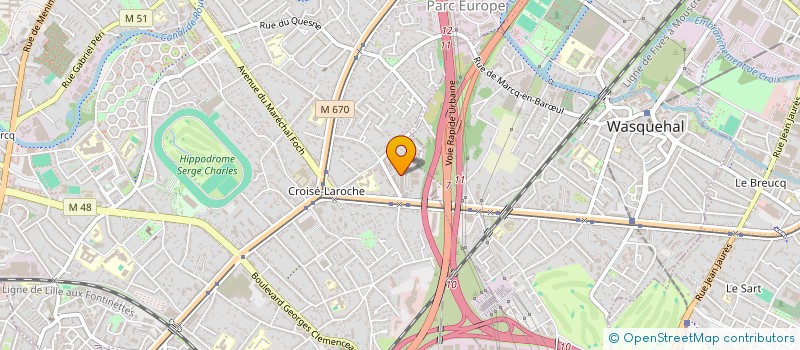 localisation de l'entreprise LMNP LANDRY-DUCOULOMBIER à MARCQ-EN-BARŒUL