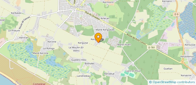 localisation de l'entreprise LMNP LAQUIA  PLOUHINEC