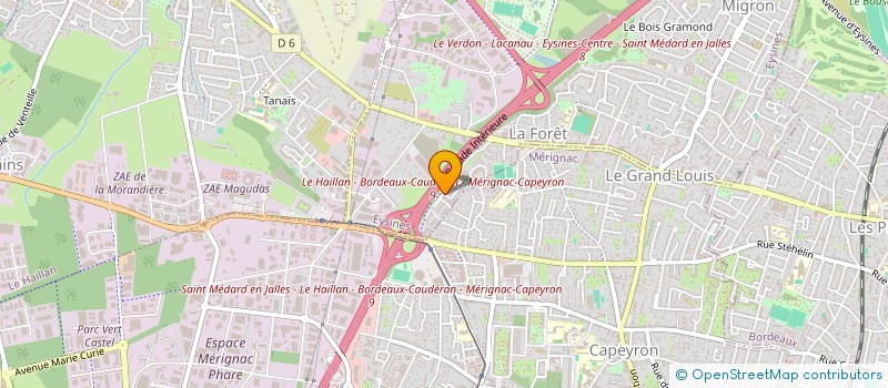 localisation de l'entreprise LMNP LAUBY FRAYSSINOUS  EYSINES