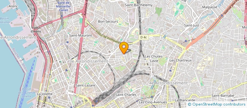 localisation de l'entreprise LMNP LAURENTY BLACHON à MARSEILLE