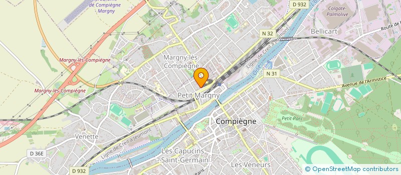 localisation de l'entreprise LMNP LE CARROUSEL INDIVISION MILOT & MILOT  COMPIEGNE