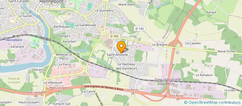 localisation de l'entreprise LMNP LE HER-COIFFEC - COIFFEC  KERVIGNAC