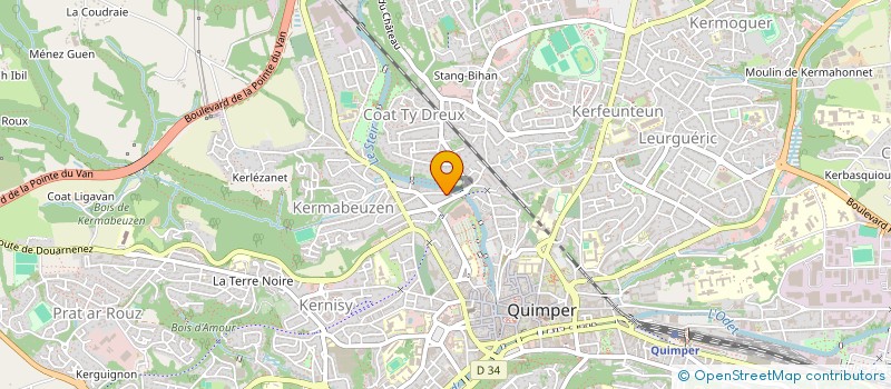 localisation de l'entreprise LMNP LE ROY BRIENT  QUIMPER