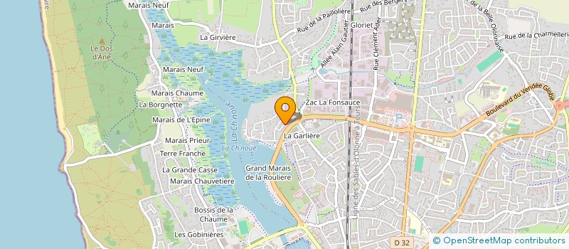 localisation de l'entreprise LMNP LEGE  LES SABLES-D'OLONNE