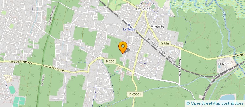 localisation de l'entreprise LMNP LES PINS LE TEICH  LE TEICH