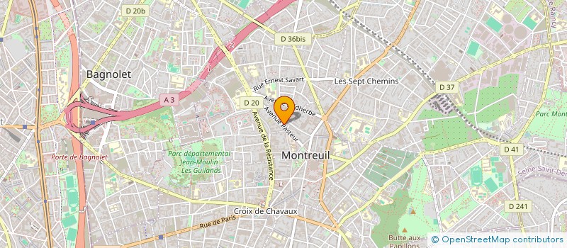 localisation de l'entreprise LMNP LESAGE RAMONATXO  MONTREUIL