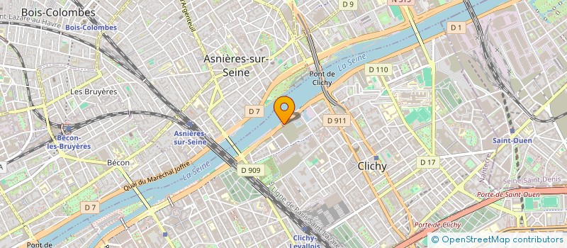 localisation de l'entreprise LMNP LEVY à CLICHY