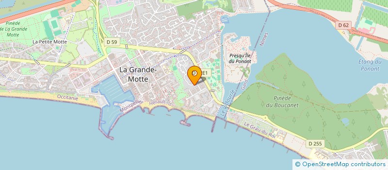 localisation de l'entreprise LMNP LGM FEMINIER à LA GRANDE-MOTTE
