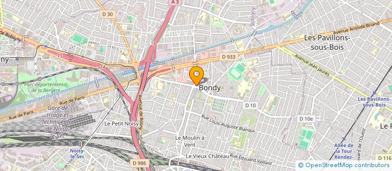 localisation de l'entreprise LMNP LIAO  BONDY