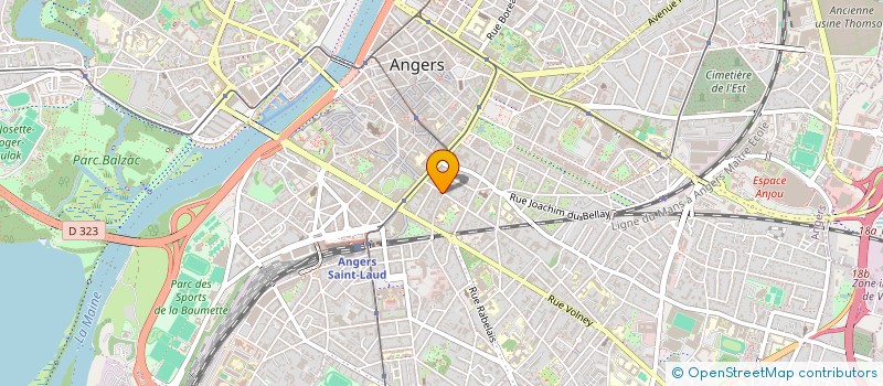 localisation de l'entreprise LMNP LORENTZ / LECUYER à ANGERS