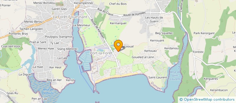 localisation de l'entreprise LMNP LOUEDEC à LA FORET-FOUESNANT