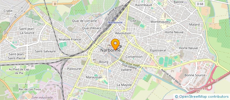 localisation de l'entreprise LMNP LOUIS BLANC  NARBONNE