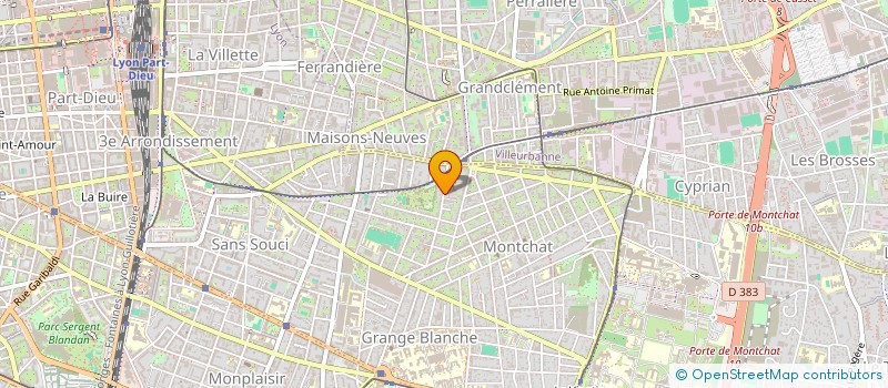 localisation de l'entreprise LMNP M. ET MME FORTIN  LYON