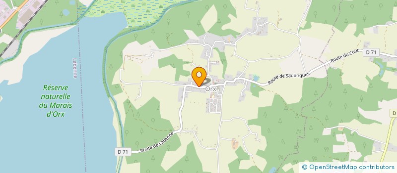 localisation de l'entreprise LMNP M. ET MME JACQUET POUCHAN  ORX