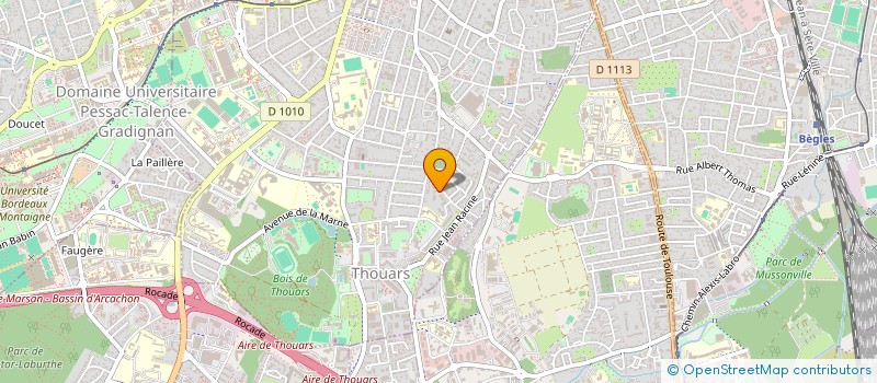 localisation de l'entreprise LMNP MAGNAC/MARTINS  TALENCE