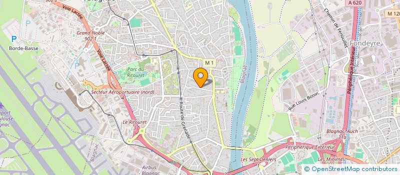 localisation de l'entreprise LMNP MALET - GASPAROTTO à BLAGNAC