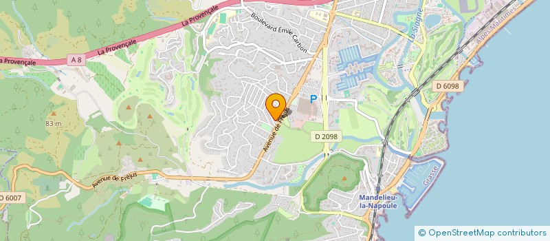 localisation de l'entreprise LMNP MALYNA  MANDELIEU-LA-NAPOULE