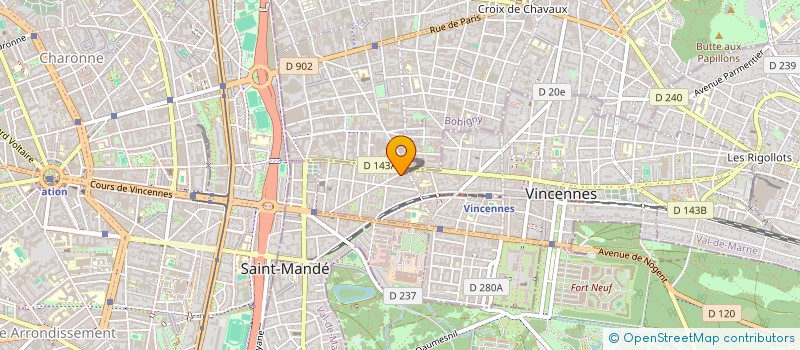 localisation de l'entreprise LMNP MANG à VINCENNES