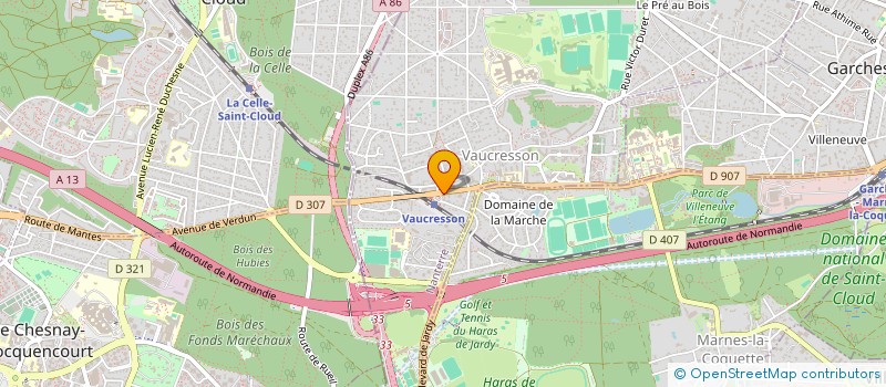 localisation de l'entreprise LMNP MARECHAL JUIN POULAIN SEGUIN  VAUCRESSON