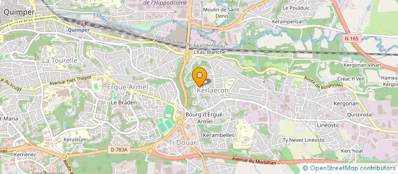 localisation de l'entreprise LMNP MARINA à QUIMPER