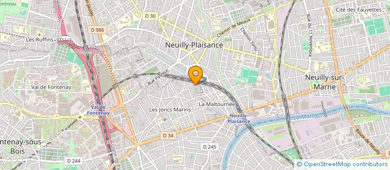 localisation de l'entreprise LMNP MASAME  NEUILLY-PLAISANCE