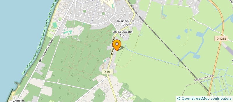 localisation de l'entreprise LMNP MASSONIE  SOULAC-SUR-MER