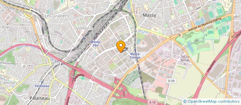 localisation de l'entreprise LMNP MASSY à MASSY