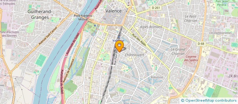 localisation de l'entreprise LMNP MAZINO 22 à VALENCE