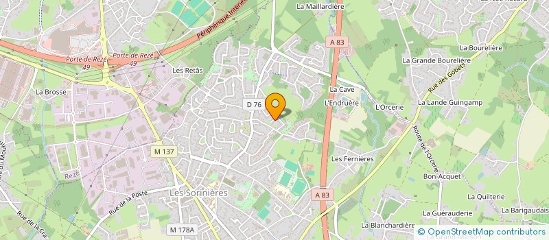 localisation de l'entreprise LMNP MBRC  LES SORINIERES