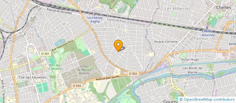 localisation de l'entreprise LMNP MC à GAGNY