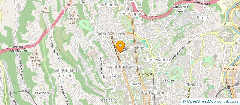 localisation de l'entreprise LMNP MEKOUAR AVERTY à NICE