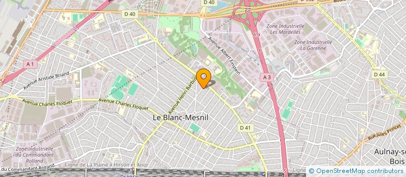 localisation de l'entreprise LMNP MERUCCI-GONZALES à LE BLANC-MESNIL