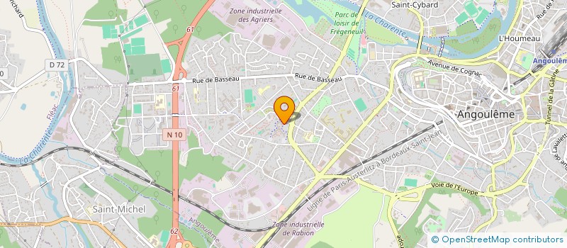 localisation de l'entreprise LMNP METIVIER/DE OLIVEIRA à ANGOULEME