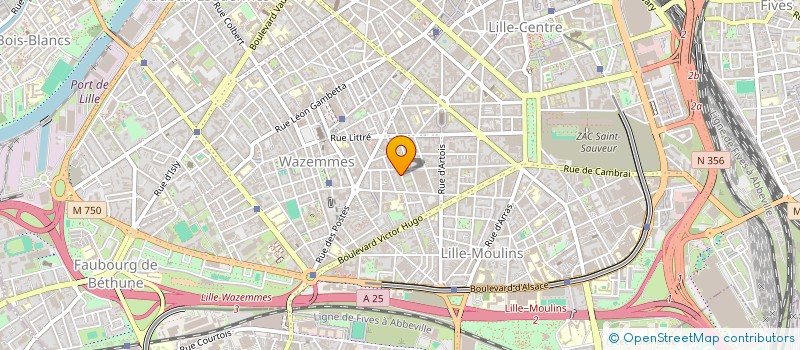 localisation de l'entreprise LMNP - MEUNIERS à LILLE