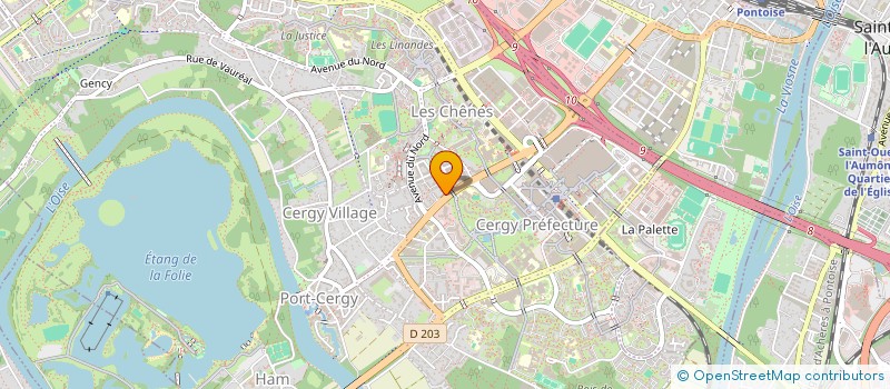 localisation de l'entreprise LMNP MHWE  CERGY