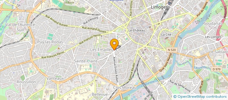 localisation de l'entreprise LMNP MICHAUD PIERRE ET ETIENNE à LIMOGES