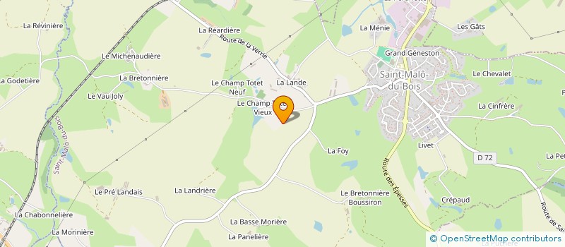 localisation de l'entreprise LMNP MICHENEAU BENOIT ET LUCIE à SAINT-MALO-DU-BOIS