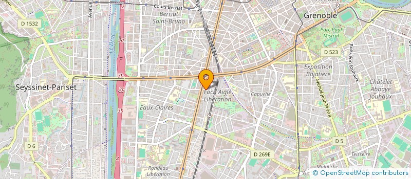 localisation de l'entreprise LMNP MILESI BELLEDONNE  GRENOBLE