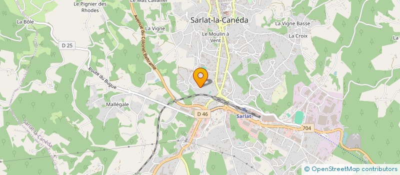 localisation de l'entreprise LMNP MOREAU  SARLAT-LA-CANEDA