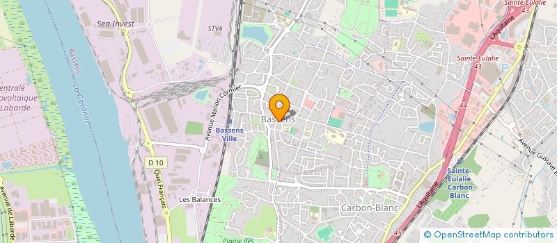 localisation de l'entreprise LMNP MOREAUD - D'AUZAC à BASSENS
