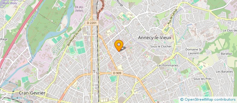 localisation de l'entreprise LMNP MORETTE DESTREMAU à ANNECY