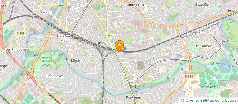 localisation de l'entreprise LMNP MR CHAUVEAU - MME CRUCHET  LE MANS