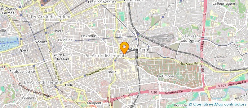 localisation de l'entreprise LMNP MULLOT-MUNOZ  MARSEILLE